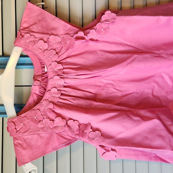 Jacadi Pink Floral Appliqué Dress - Picture 3 of 14